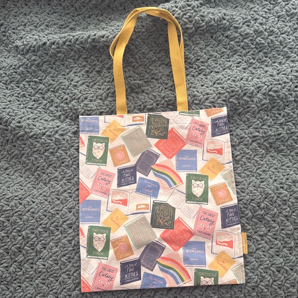 NWOT cat book tote from Barnes and Noble
